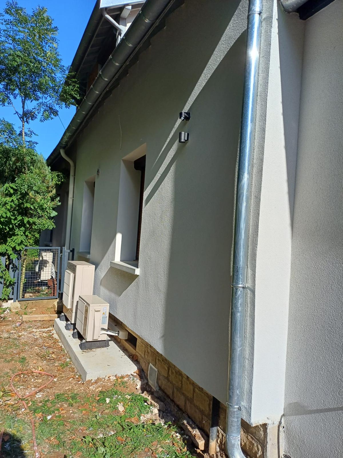 Préparation façade avant ITE