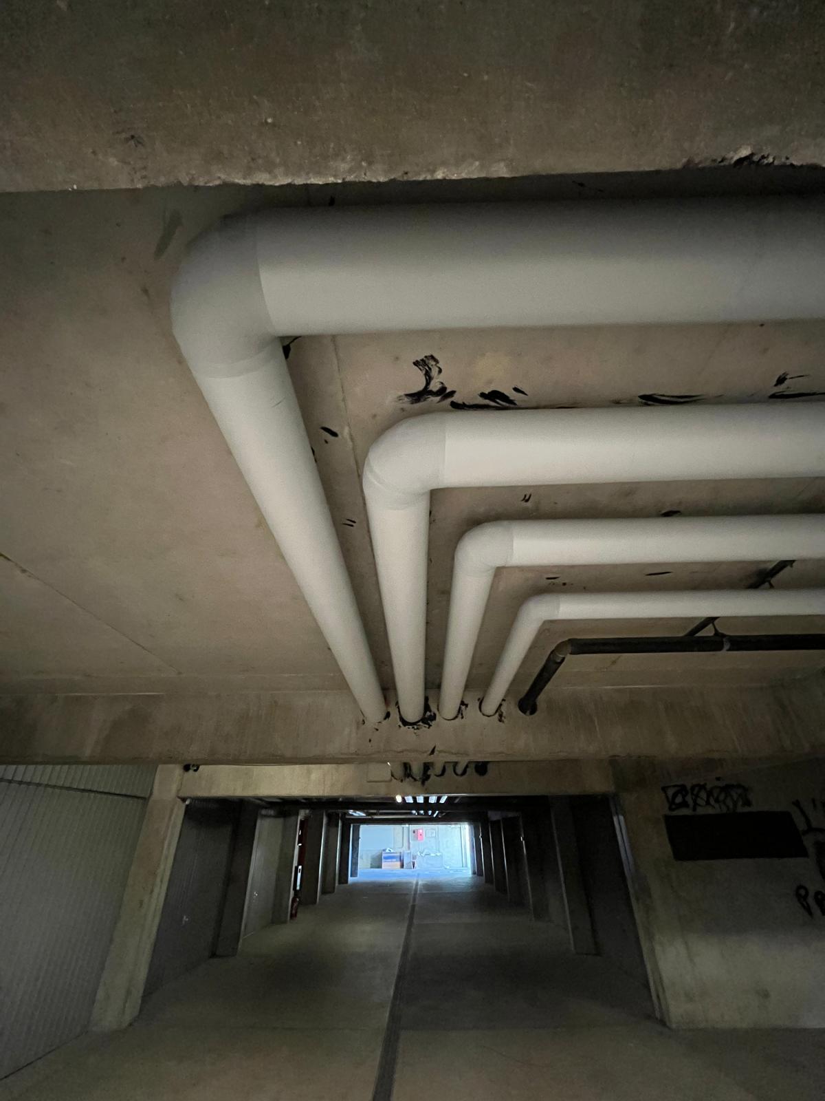 Réseau VMC — plafond technique